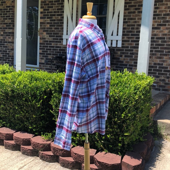 Crown & Ivy Mens Long Sleeve Red Maple Shirt - Picture 4 of 5